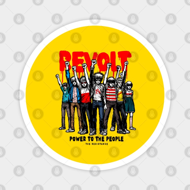 POWER TO THE PEOPLE Magnet by artslaves